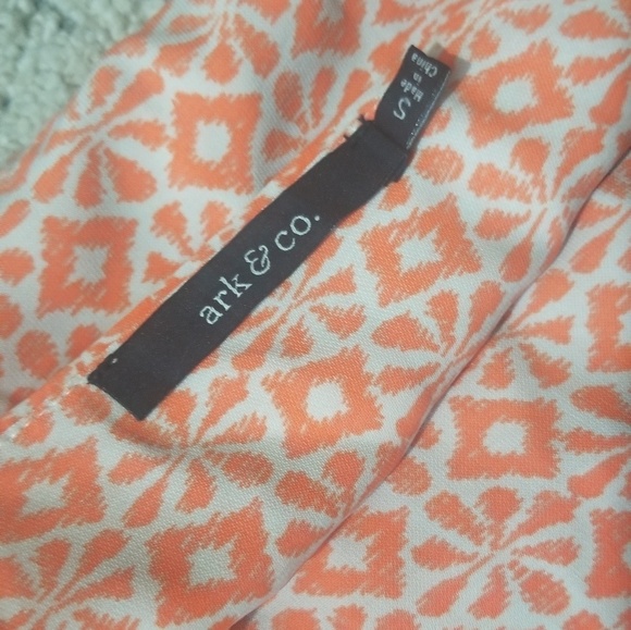 Ark & Co Deep Coral and Floral above knee dress - Picture 5 of 8